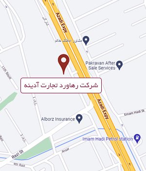 کروکی محل شرکت آدینه تجارت شرق